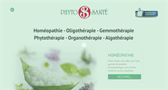 Desktop Screenshot of phytosante.com